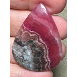 Teardrop 43x32mm Cobalt Calcite with Dolomite Cabochon 53